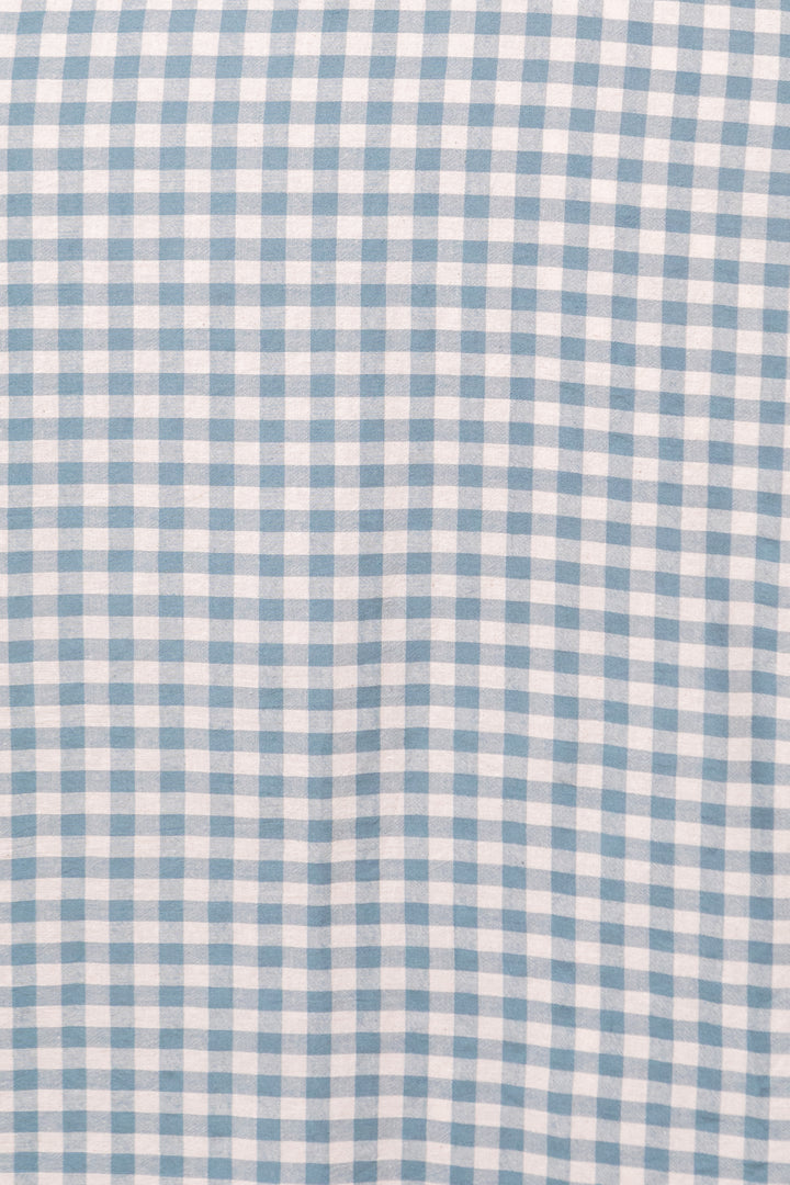 Hattie Dress in Dusty Teal Gingham