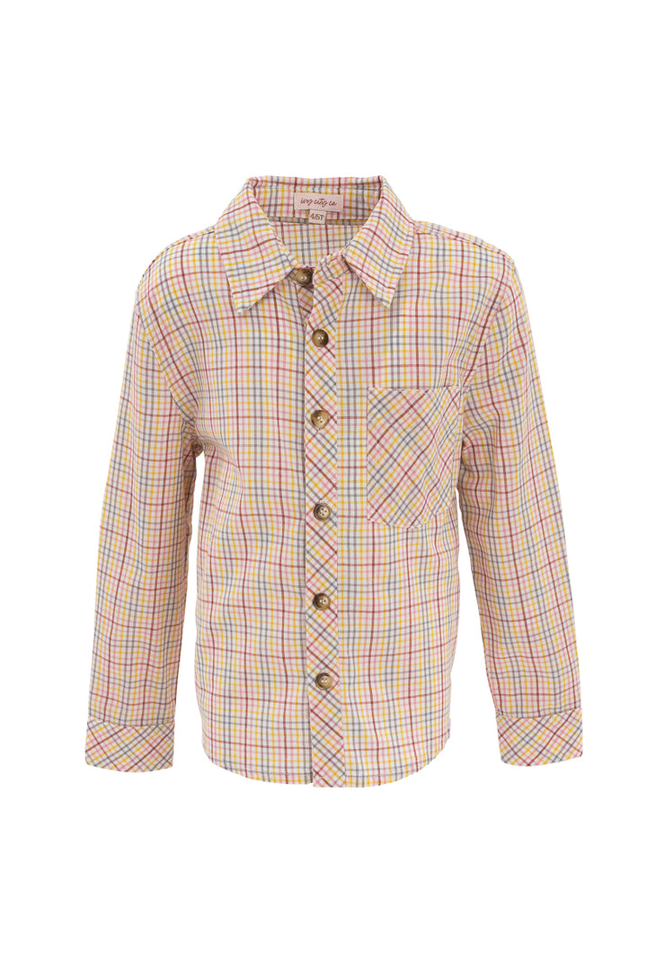 Boys John Shirt in Hattie Multicolor Gingham