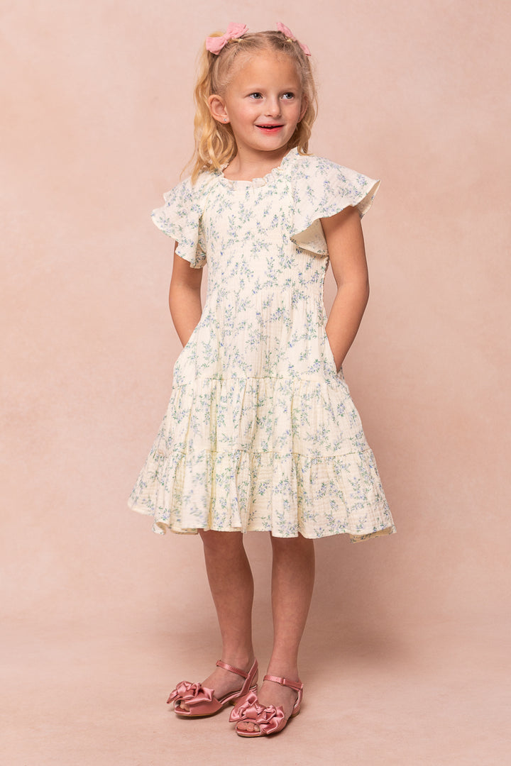 Mini Jovie Dress in Blue Floral