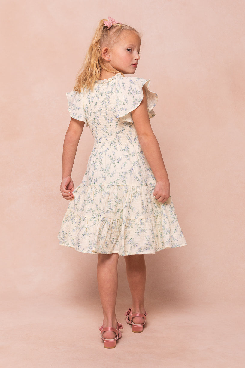 Mini Jovie Dress in Blue Floral