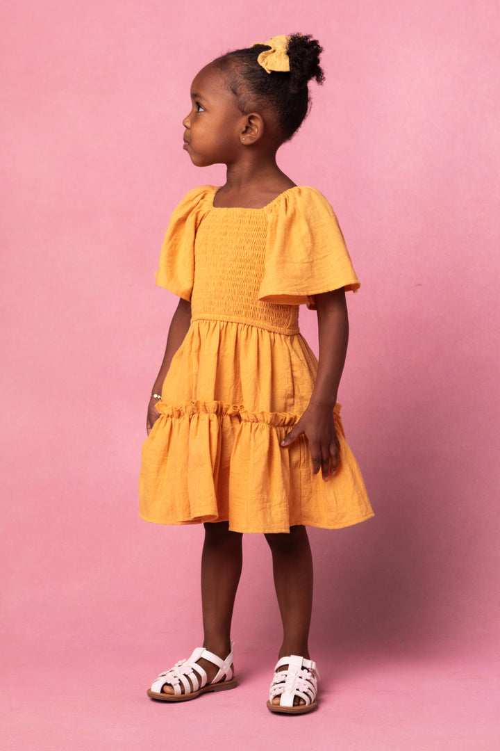 Mini Lennon Dress in Mustard - FINAL SALE