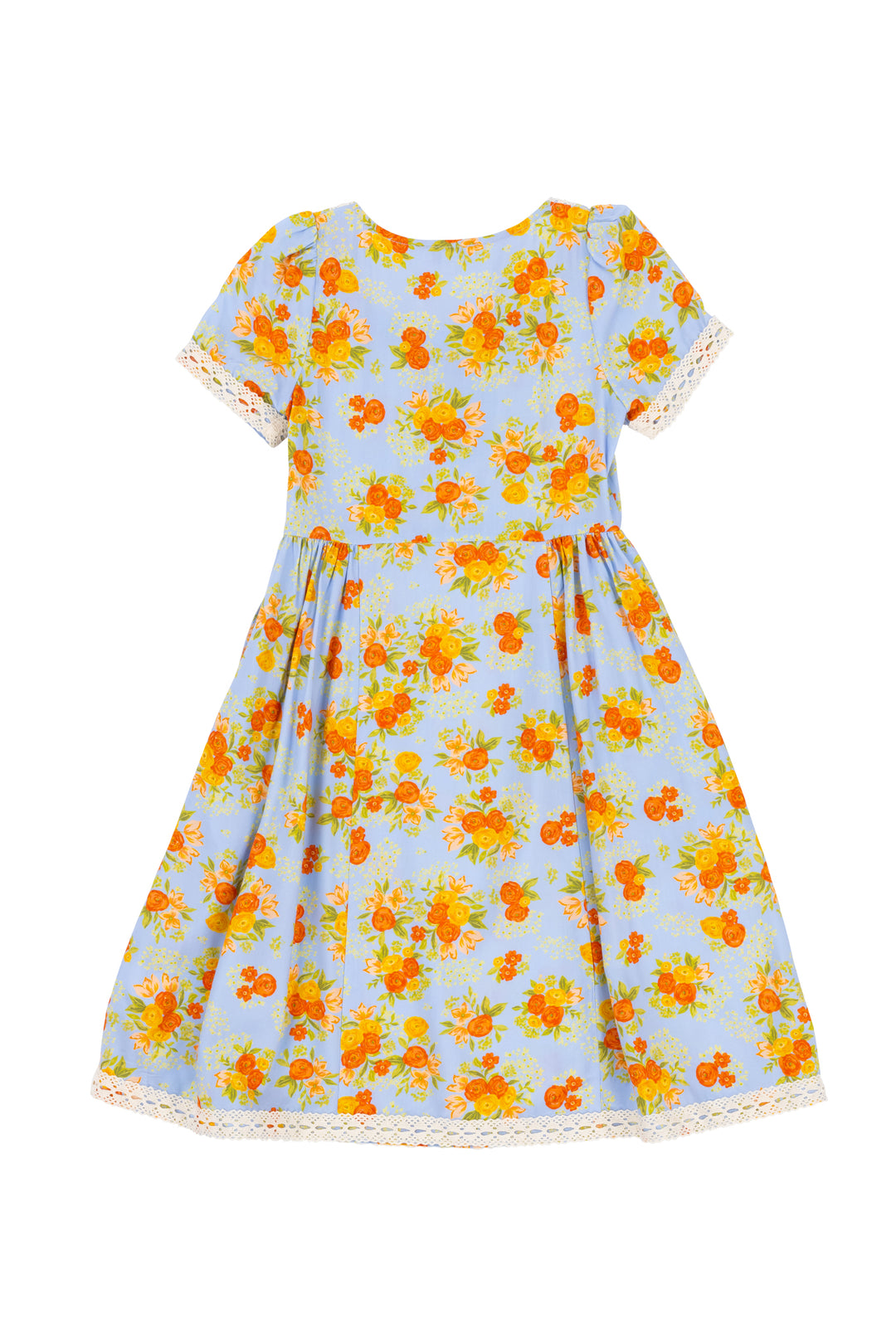 Mini Libby Dress in Orange Floral