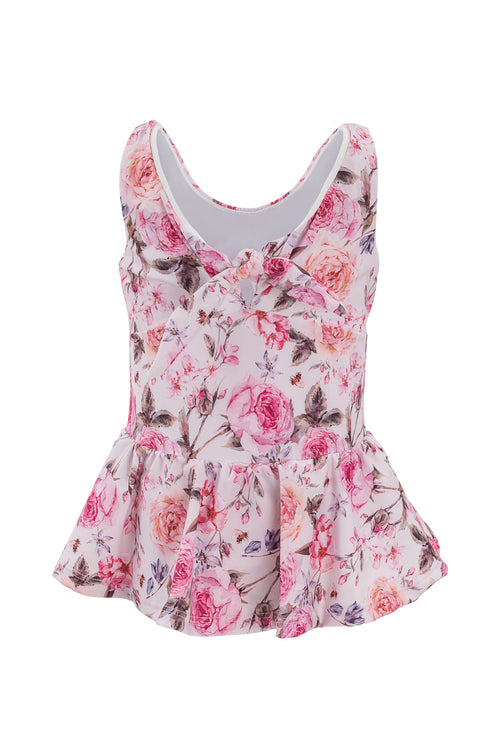 Mini Lola Swim Dress in Ballerina Pink Floral