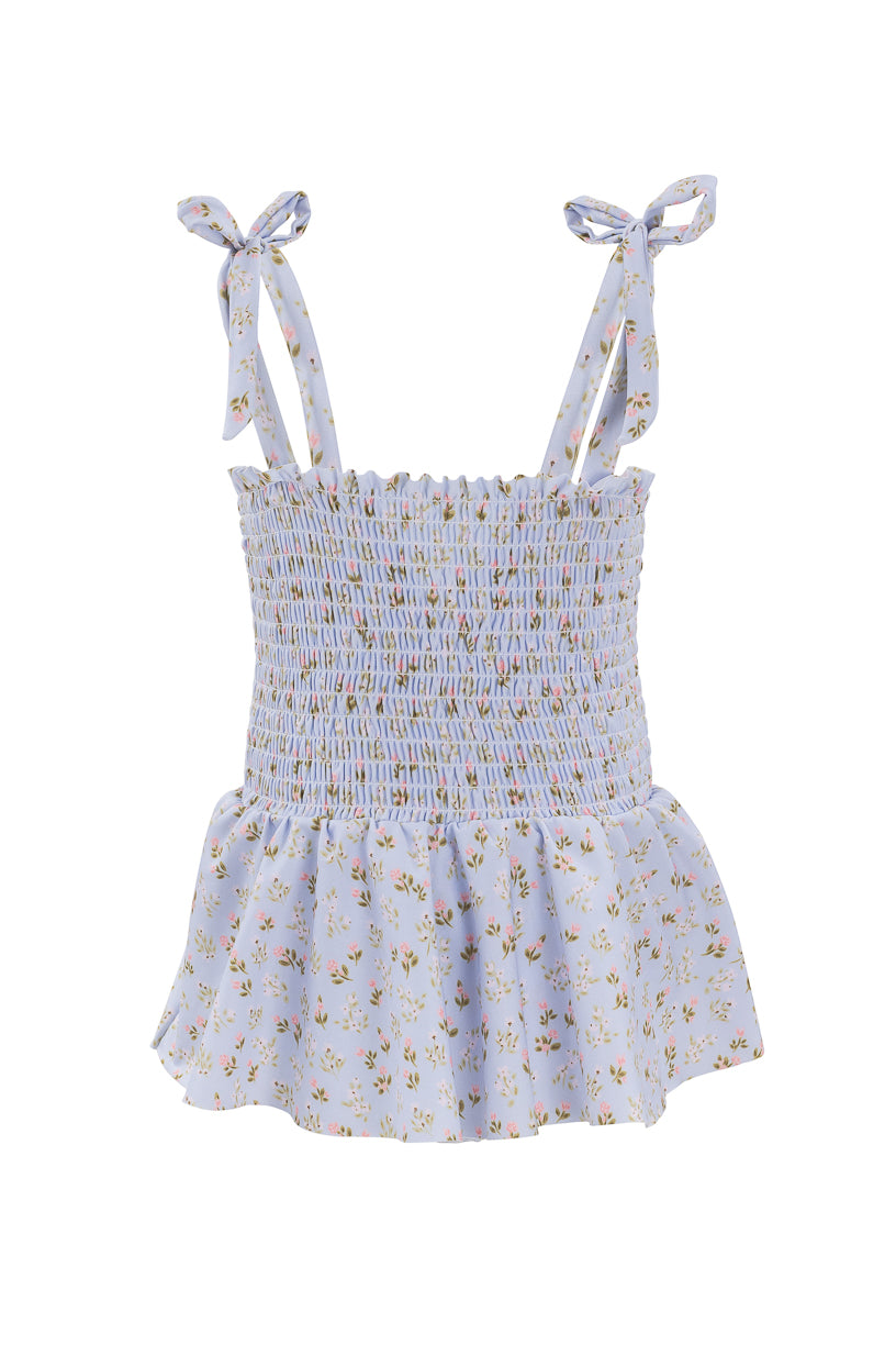 Mini Maggie One Piece in Blue Disty Floral