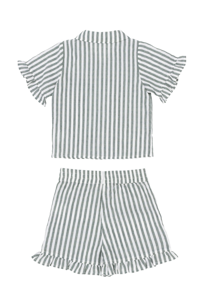 Mini Zuma Set in Green Stripe
