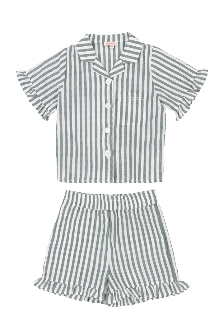 Mini Zuma Set in Green Stripe