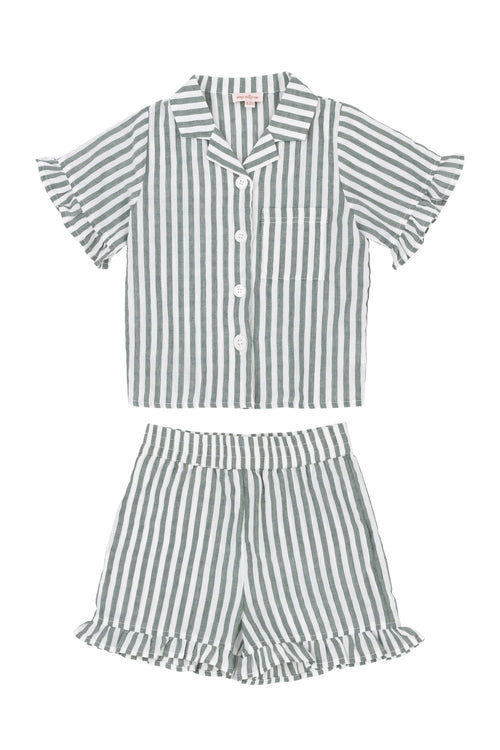 Mini Zuma Set in Green Stripe
