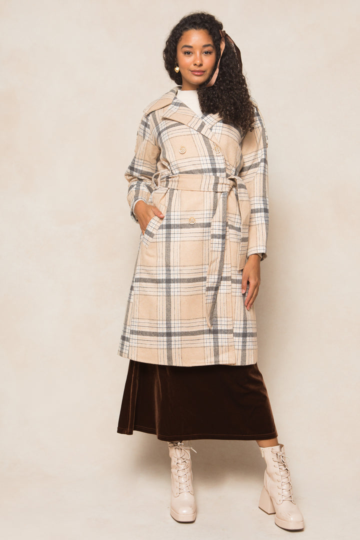 Molly Coat in Plaid - FINAL SALE