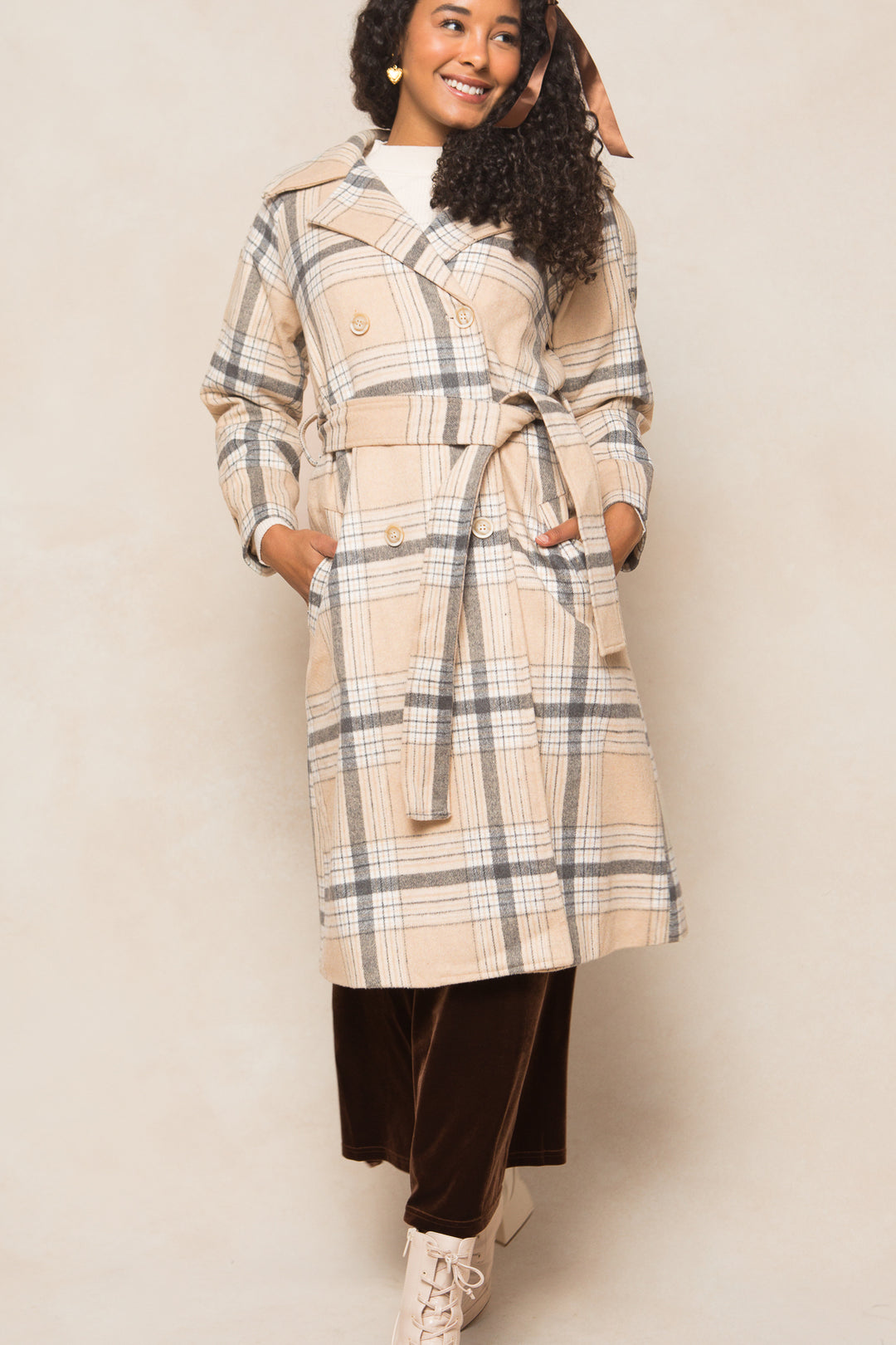 Molly Coat in Plaid - FINAL SALE