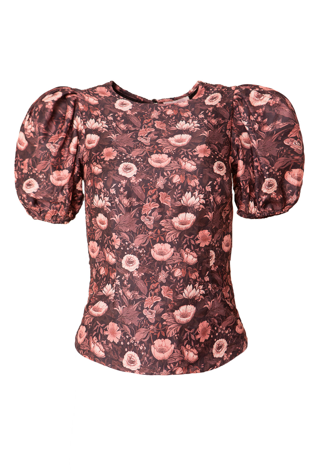 Odette Top in Moody Floral - FINAL SALE