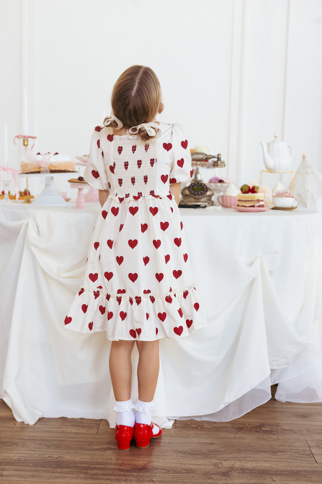 Mini Picnic Dress in Hearts