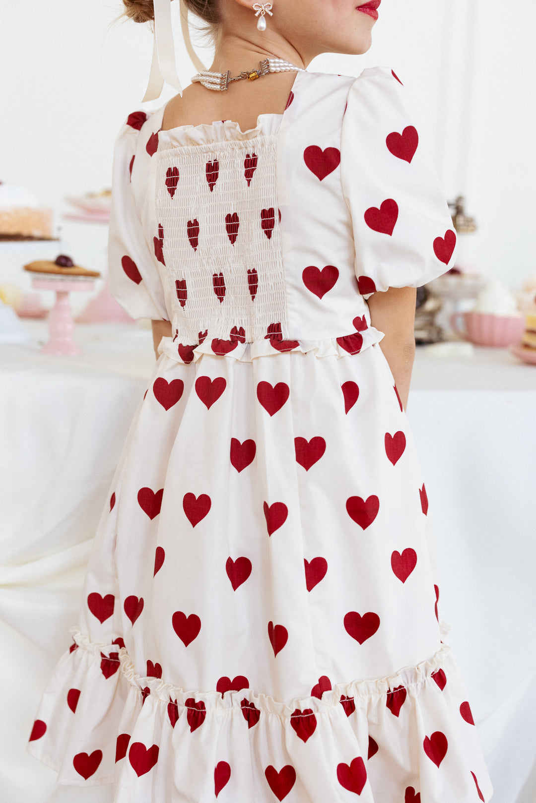 Mini Picnic Dress in Hearts