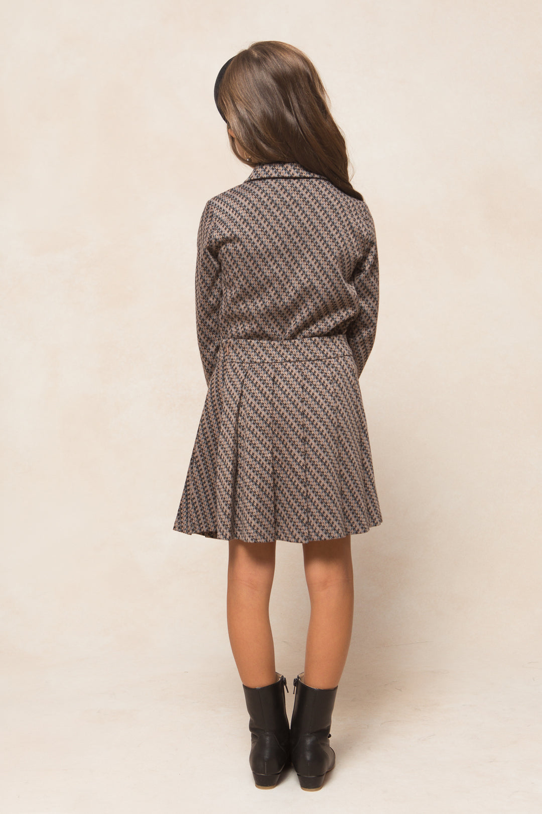 Mini Piper Set in Houndstooth - FINAL SALE