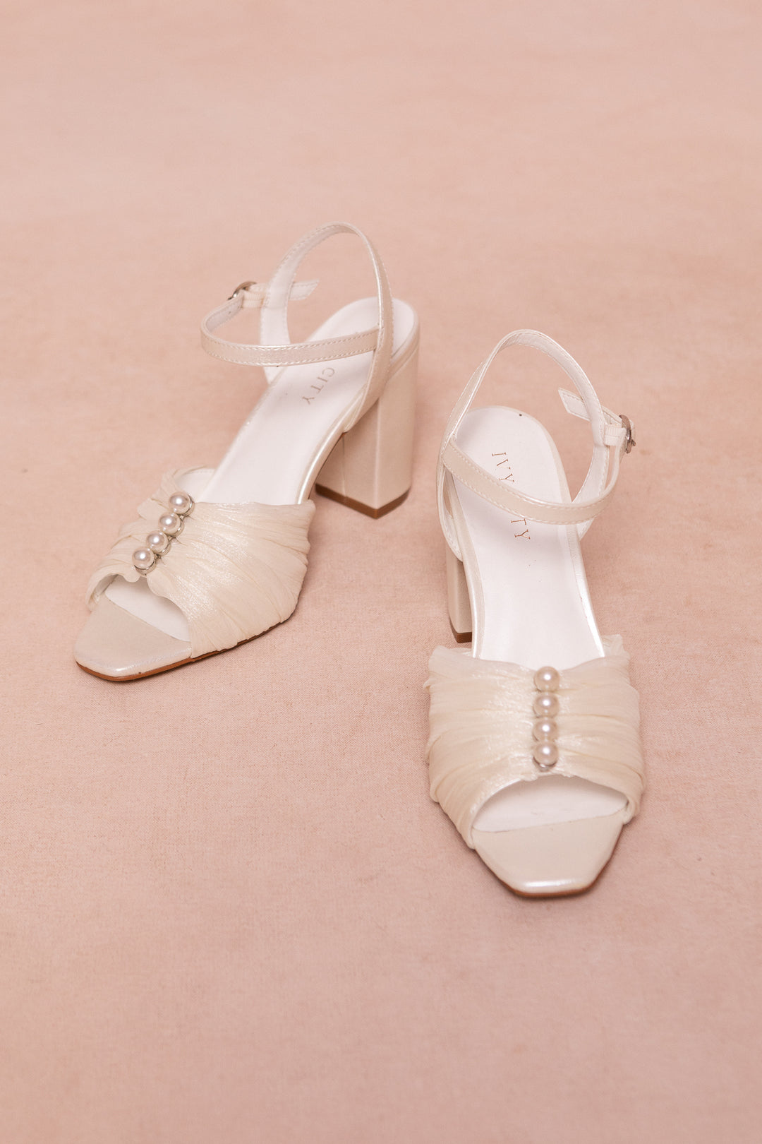 Piper Pearl Heel in Ivory