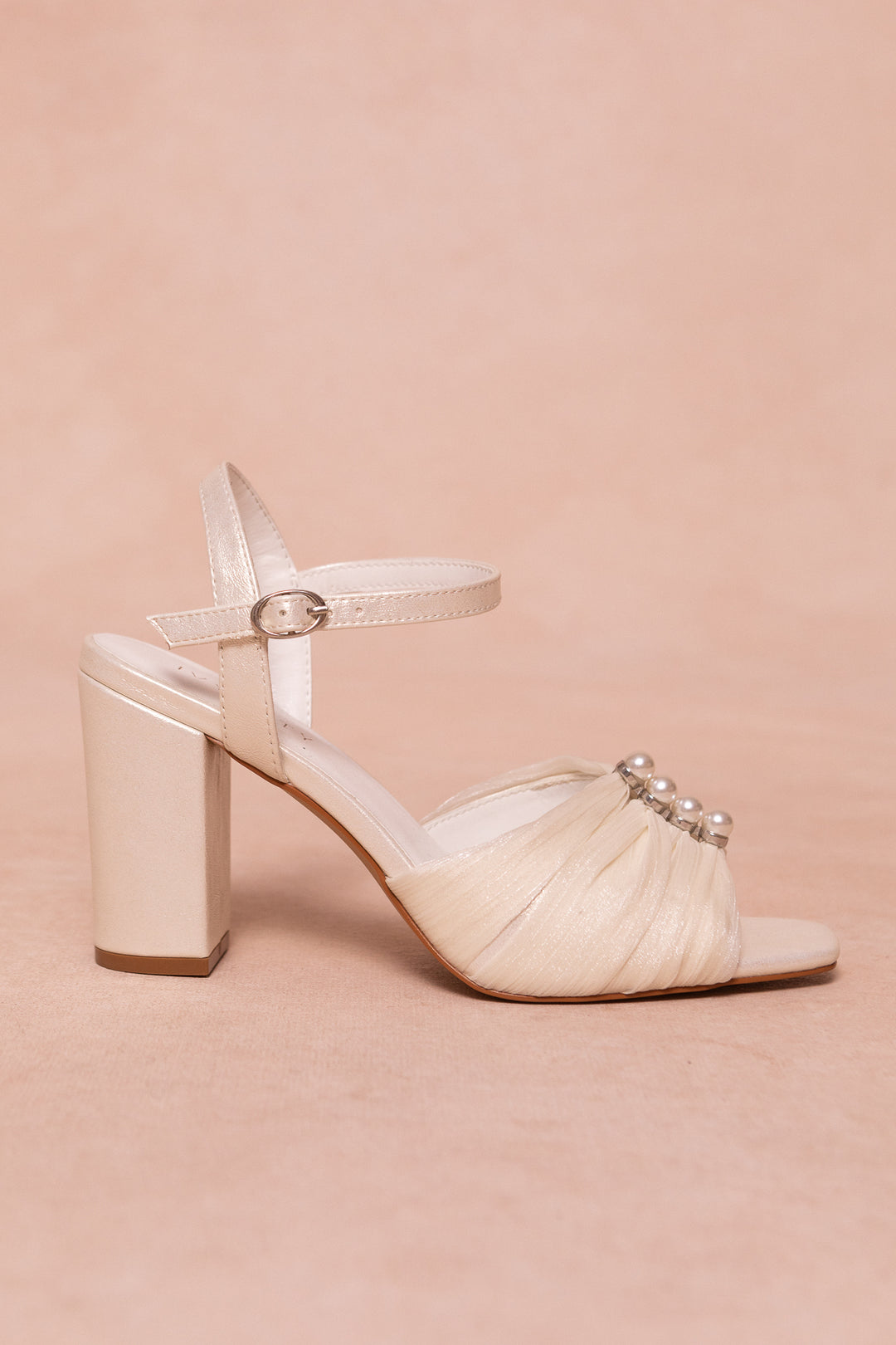 Piper Pearl Heel in Ivory