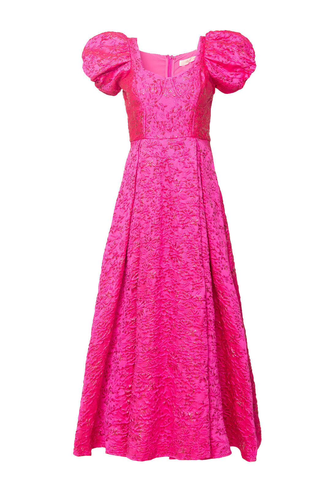 Portia Dress in Pink Jacquard - FINAL SALE