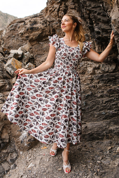 Hattie Dress in Seashell - FINAL SALE