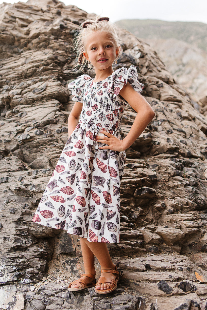 Mini Hattie Dress in Seashell - FINAL SALE