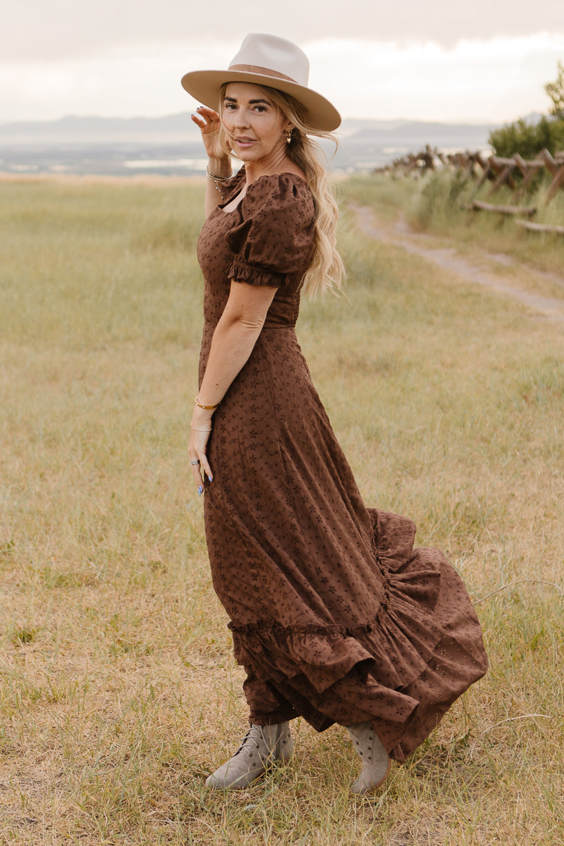 Rachel Dress in Brown - FINAL SALE