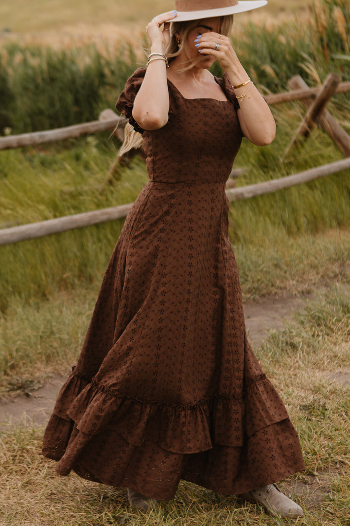 Rachel Dress in Brown - FINAL SALE