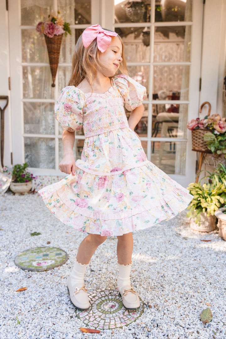 Mini Roselyn Dress in Pastel Floral