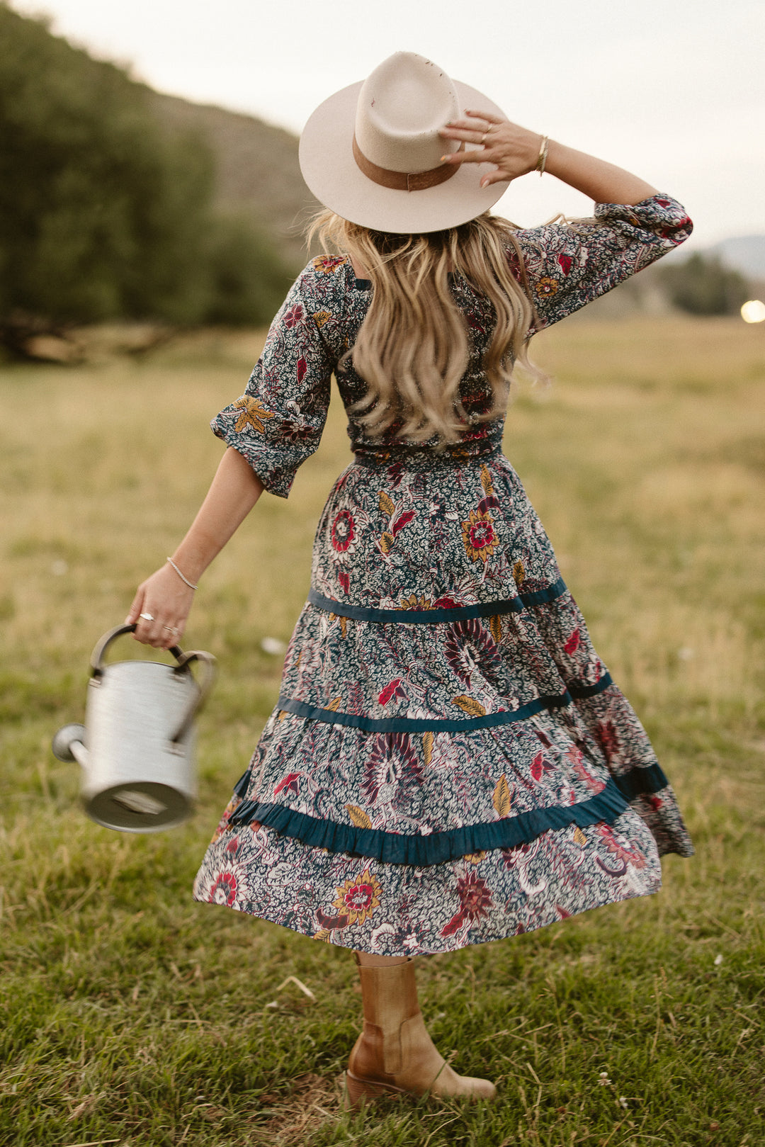 Roselyn Dress in Navy Floral - FINAL SALE