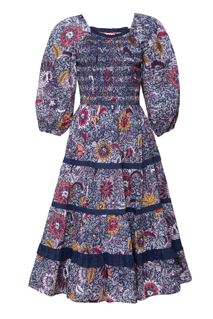 Roselyn Dress in Navy Floral - FINAL SALE