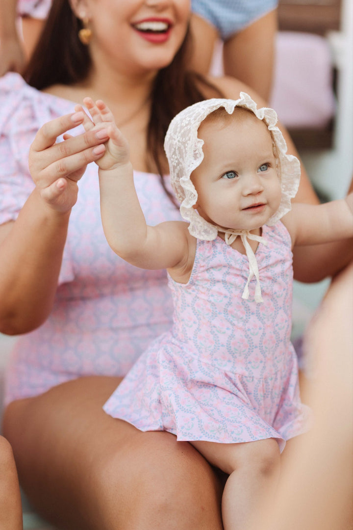 Baby Bitsy Swim Dress in Raquel Pink Floral