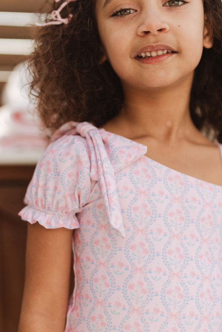 Mini Sailor One Piece in Raquel Pink Floral