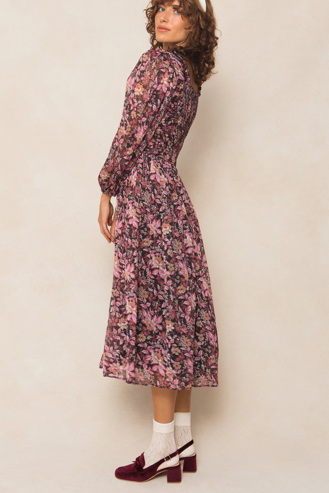 Sasha Dress in Faded Floral - FINAL SALE