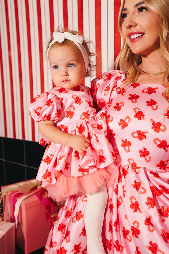 Baby Scottie Dress in Candy Canes - FINAL SALE