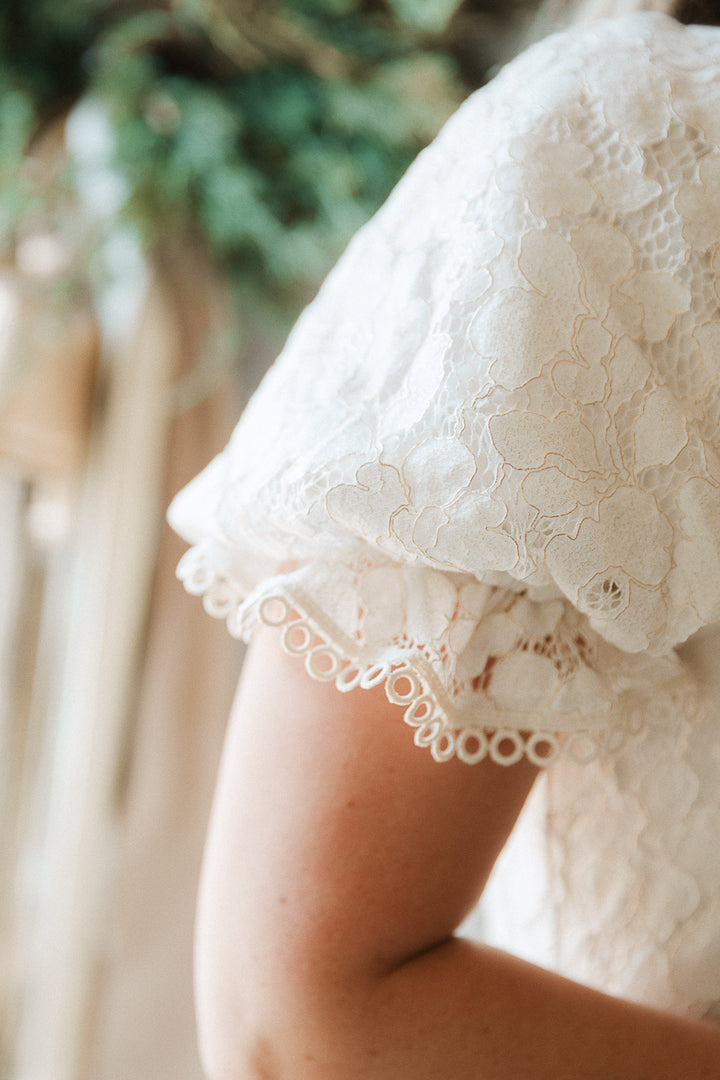 Secret Garden Dress in White Lace