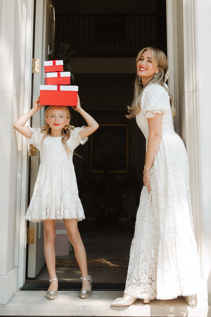 Secret Garden Dress in White Lace