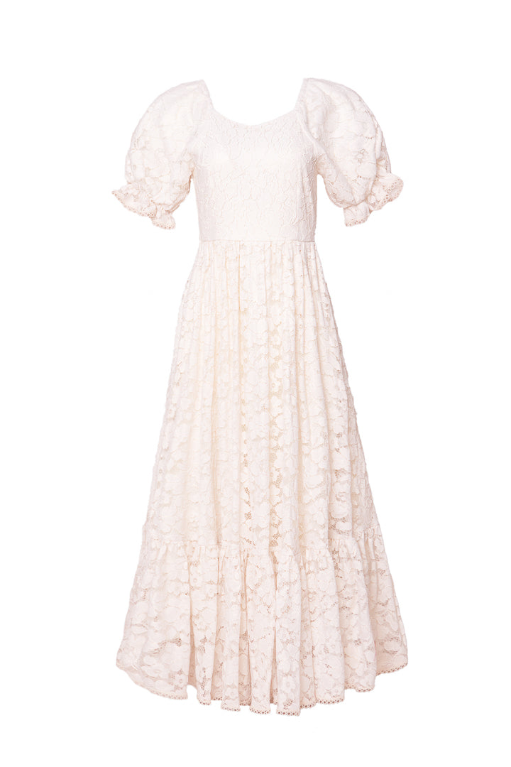 Secret Garden Dress in White Lace