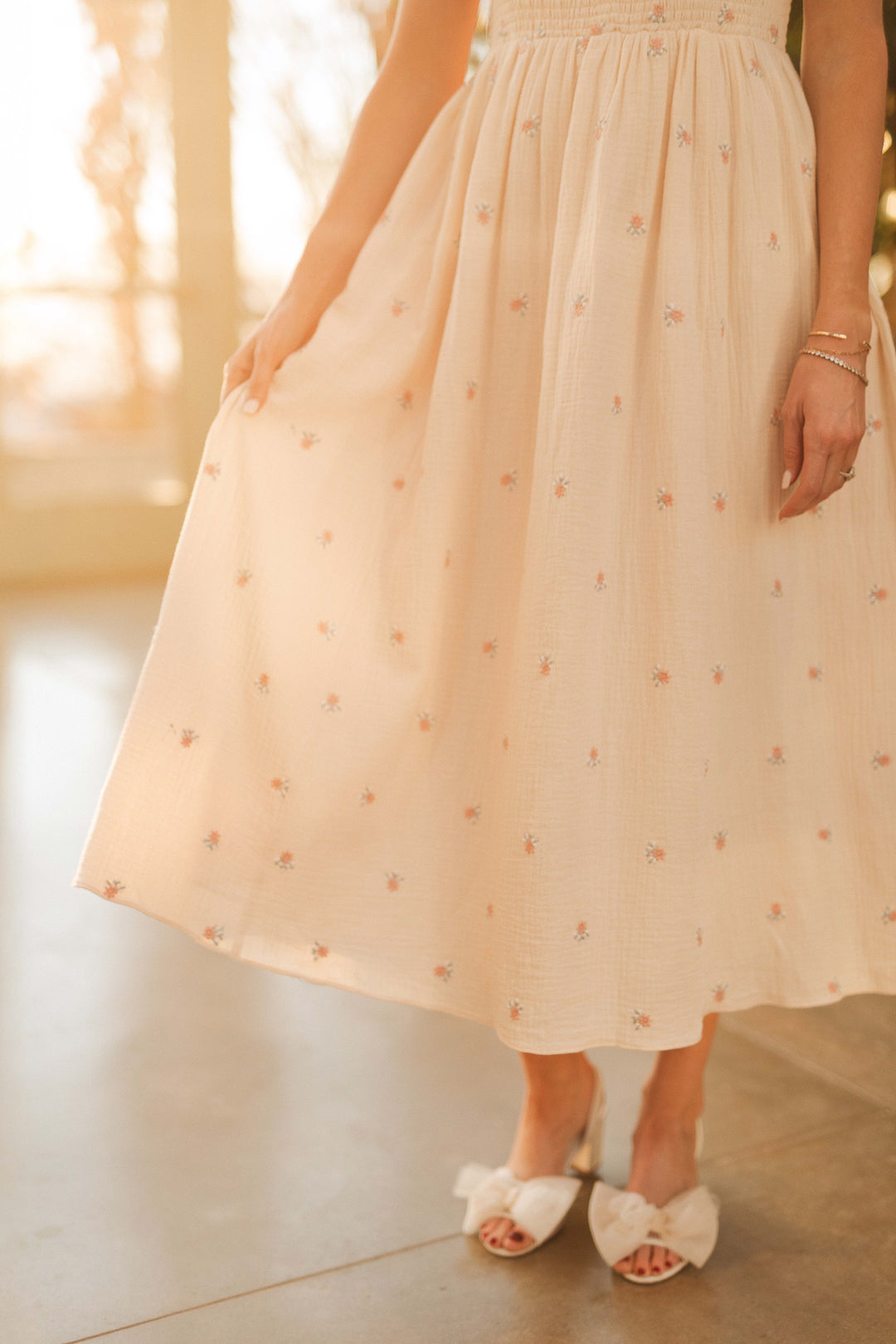 Serendipity Dress in Cream Floral