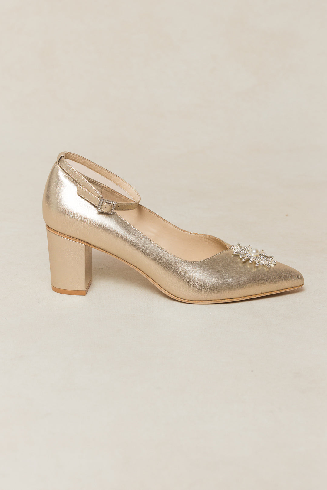 Serendipity Heel in Gold - FINAL SALE