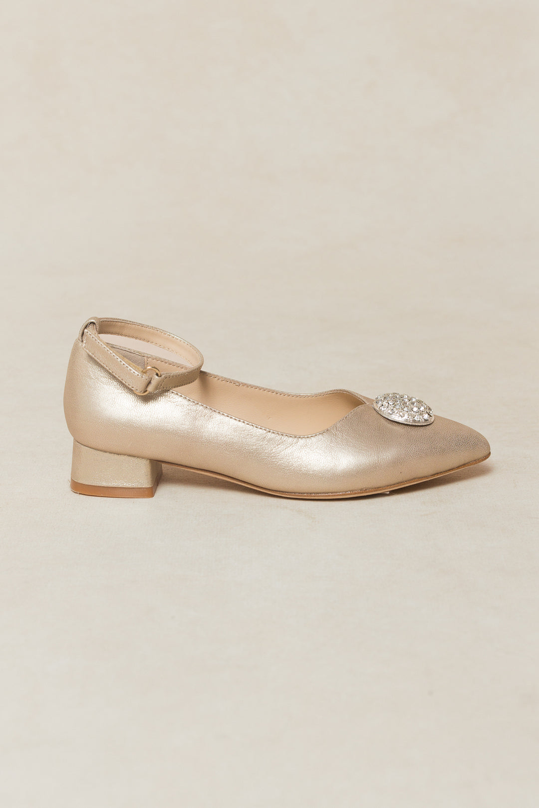 Mini Serendipity Heel in Gold - FINAL SALE