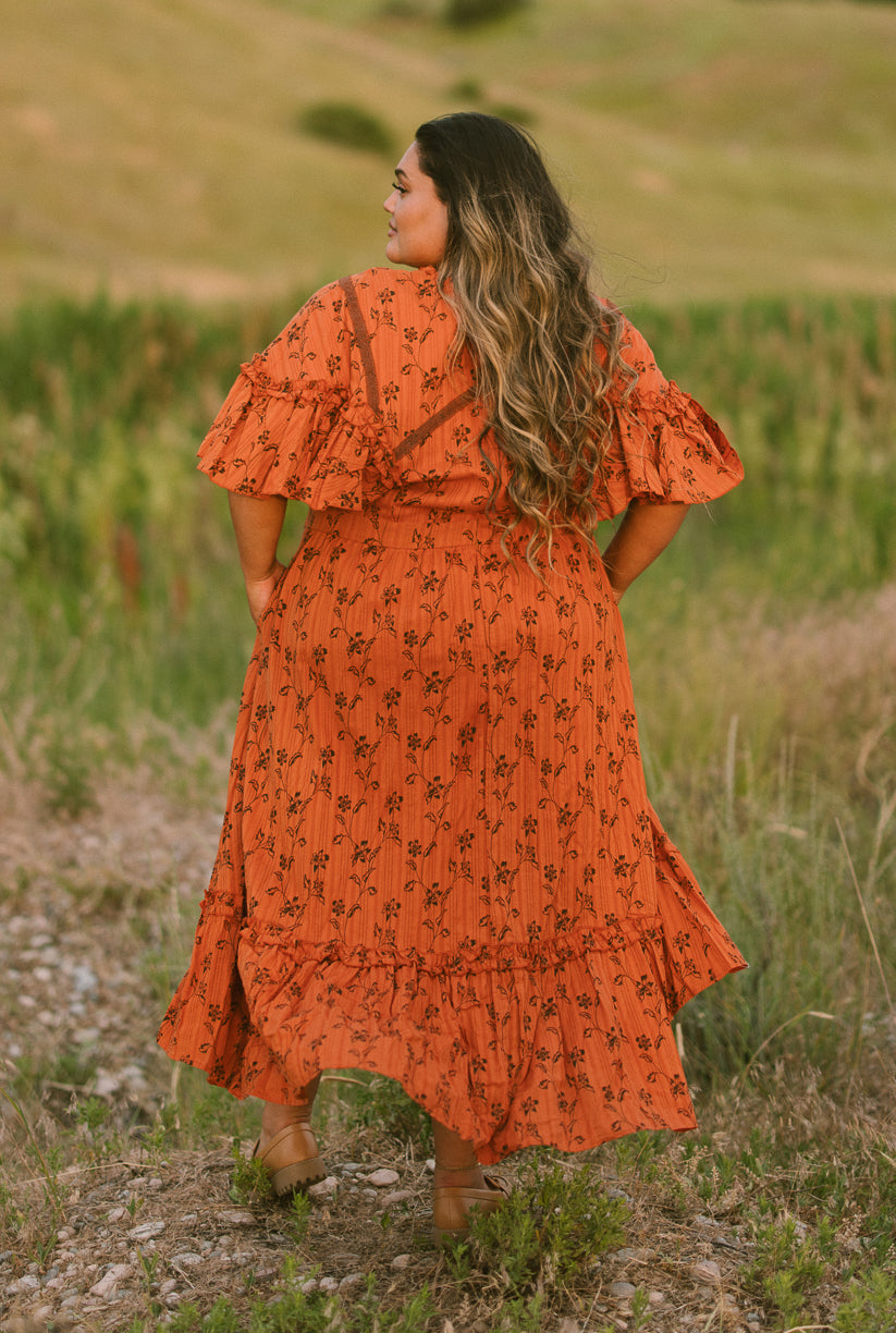 Shae Dress in Burnt Orange - FINAL SALE