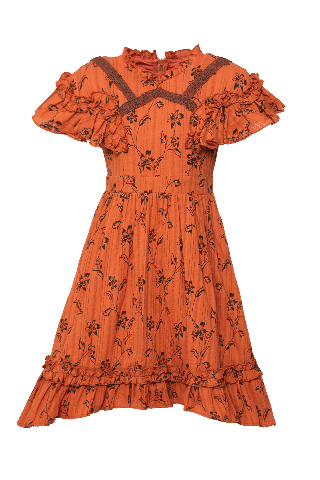 Mini Shae Dress in Burnt Orange - FINAL SALE