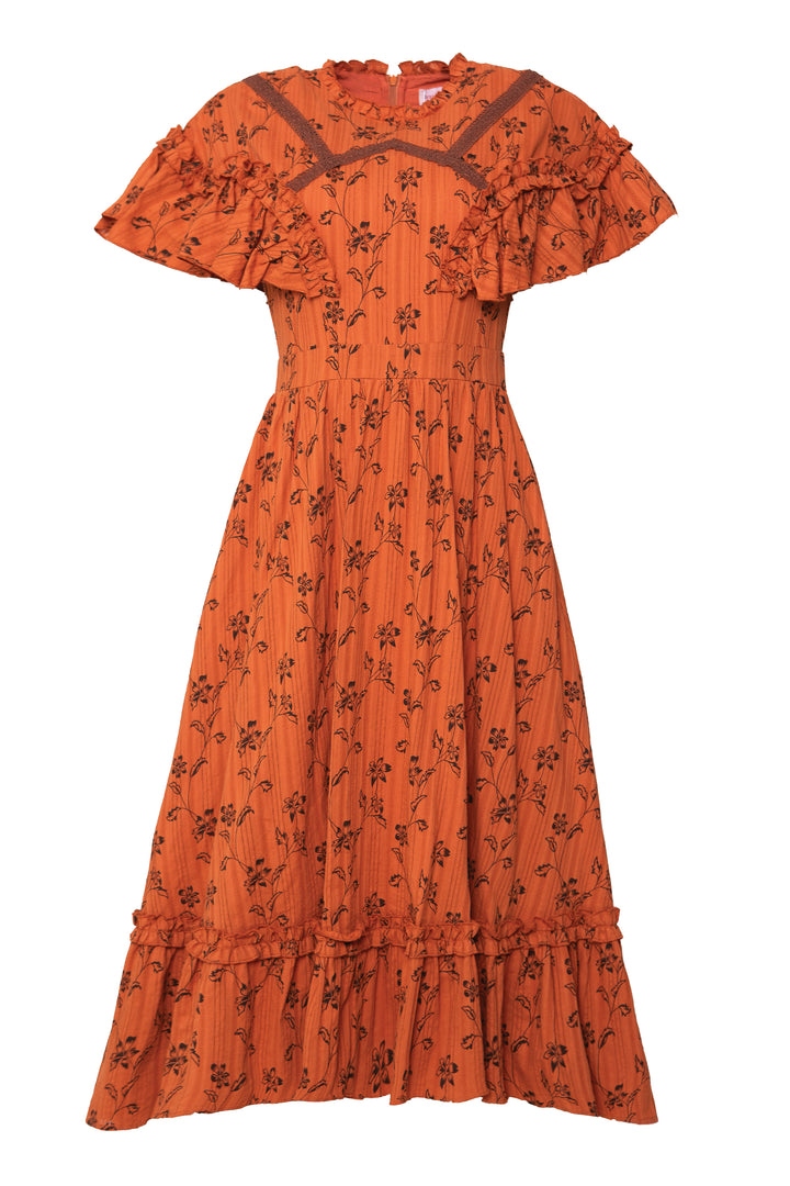 Shae Dress in Burnt Orange - FINAL SALE