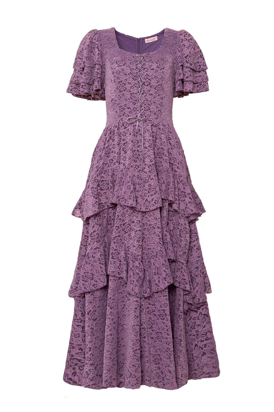 Solana Dress in Purple Lace - FINAL SALE