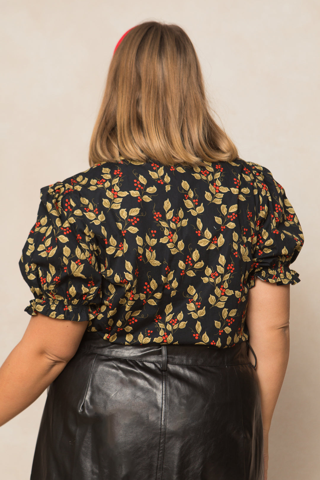 Sophia Blouse in Holly Berry - FINAL SALE