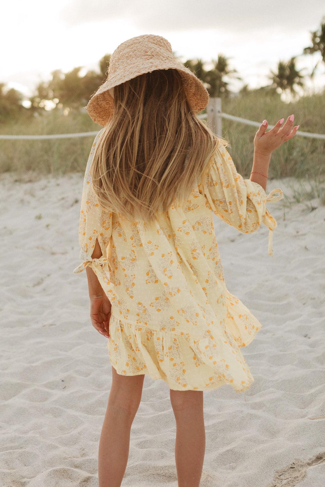 Mini Sunny Dress in Yellow Floral