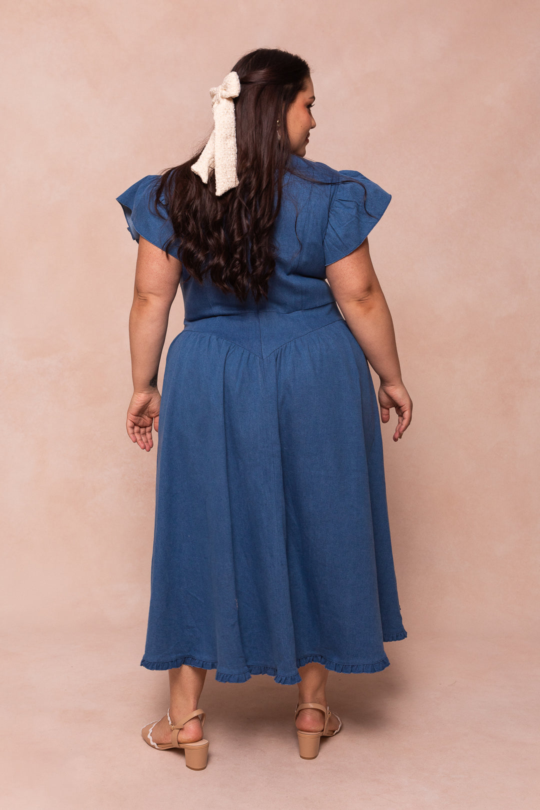 Nelly Dress in Denim