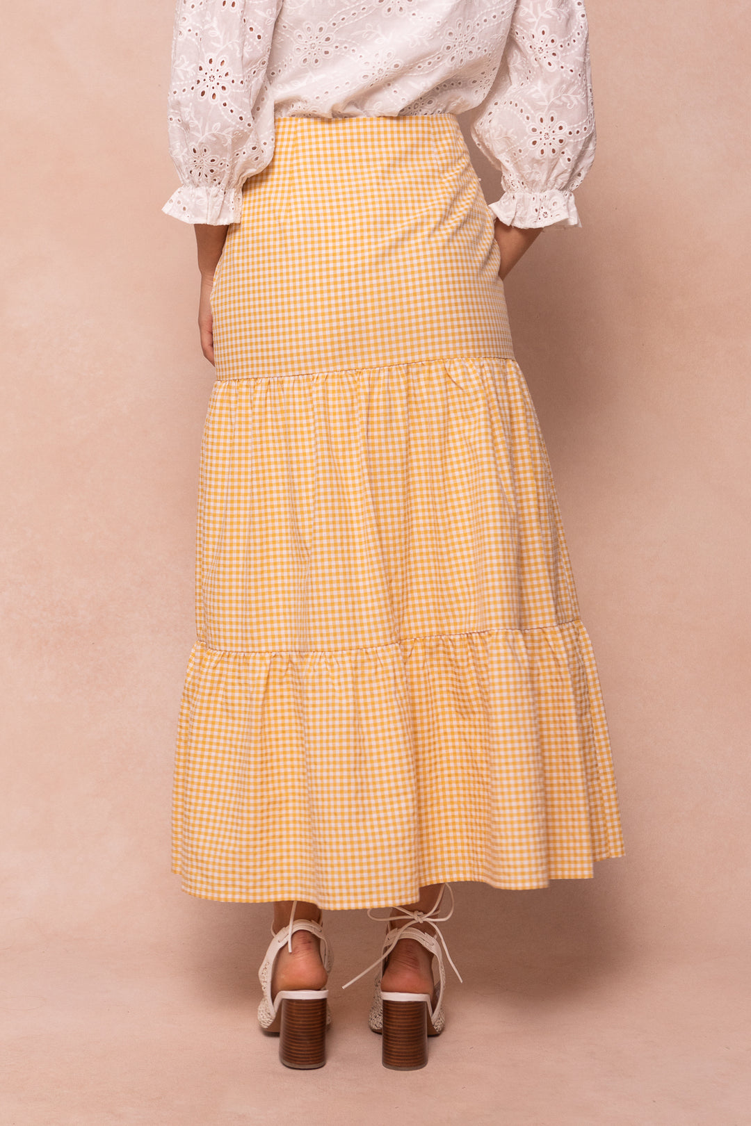 Jodi Skirt in Yellow Gingham