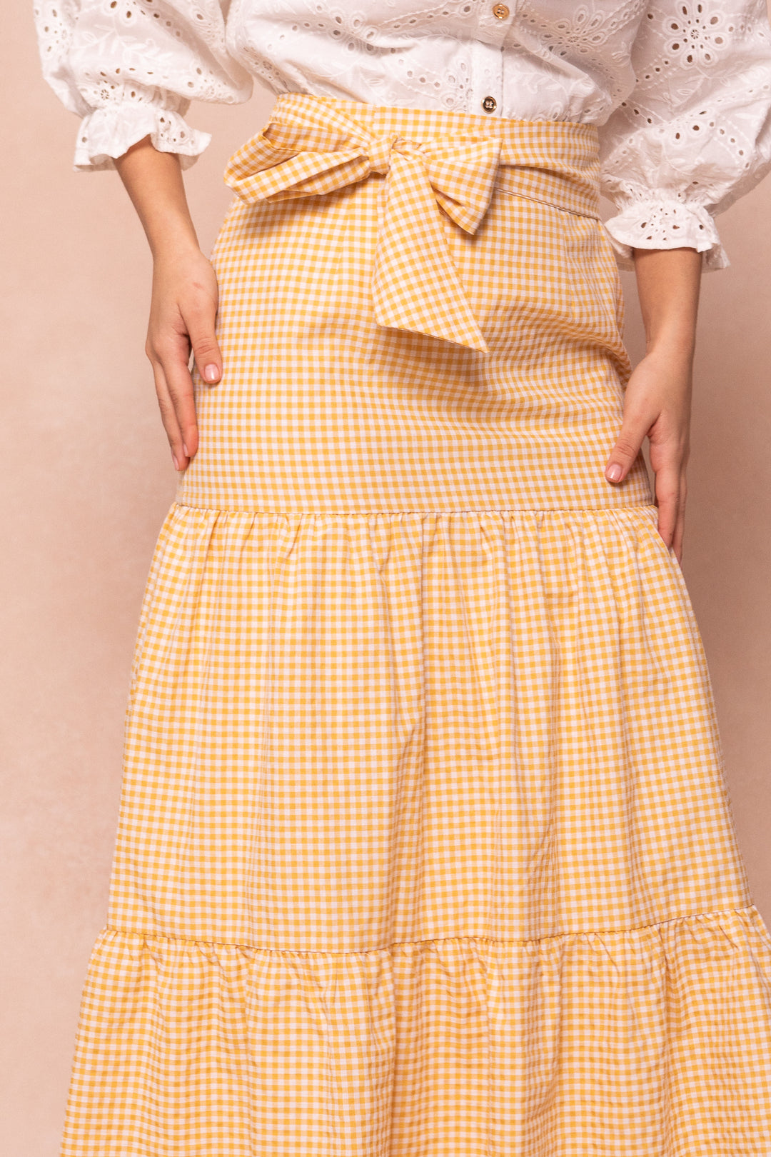 Jodi Skirt in Yellow Gingham