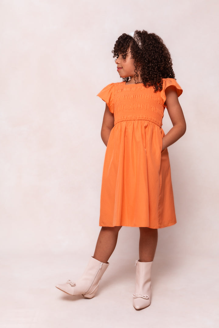 Mini Janessa Dress in Orange