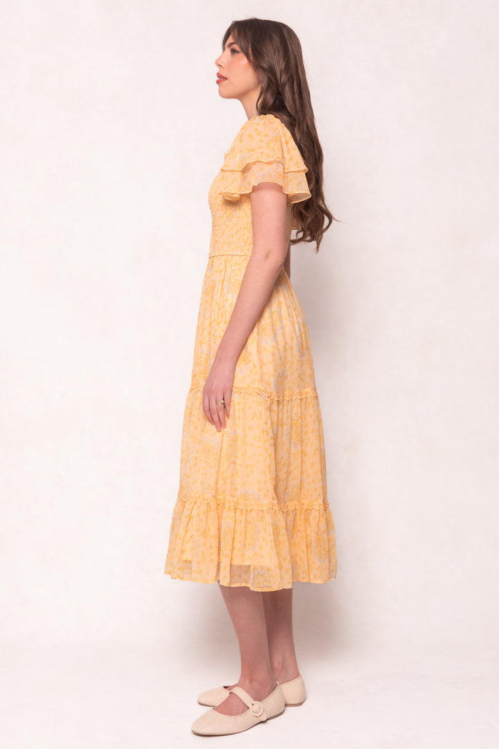 Meg Dress in Yellow