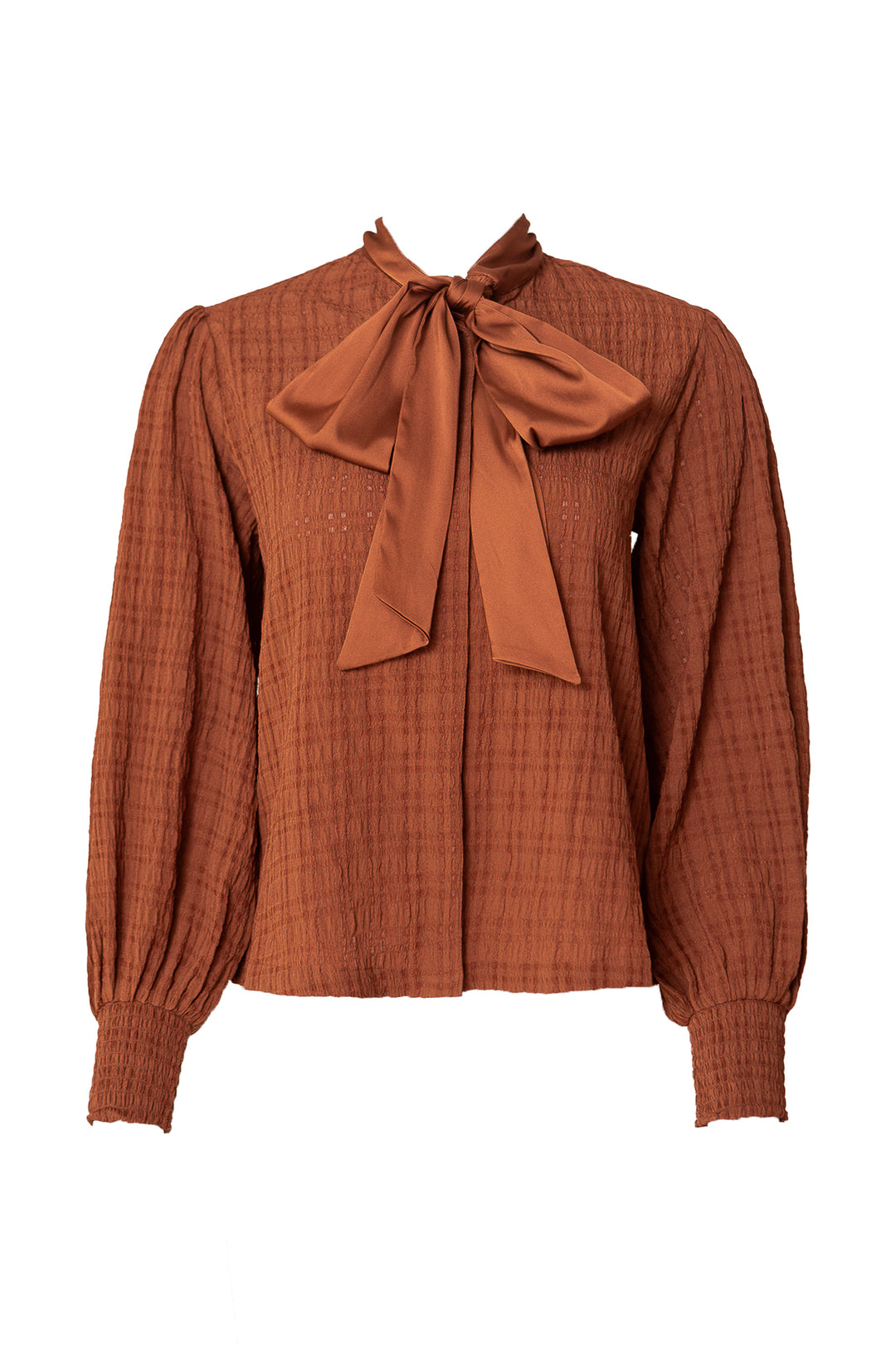 Sybil Blouse in Brown - FINAL SALE