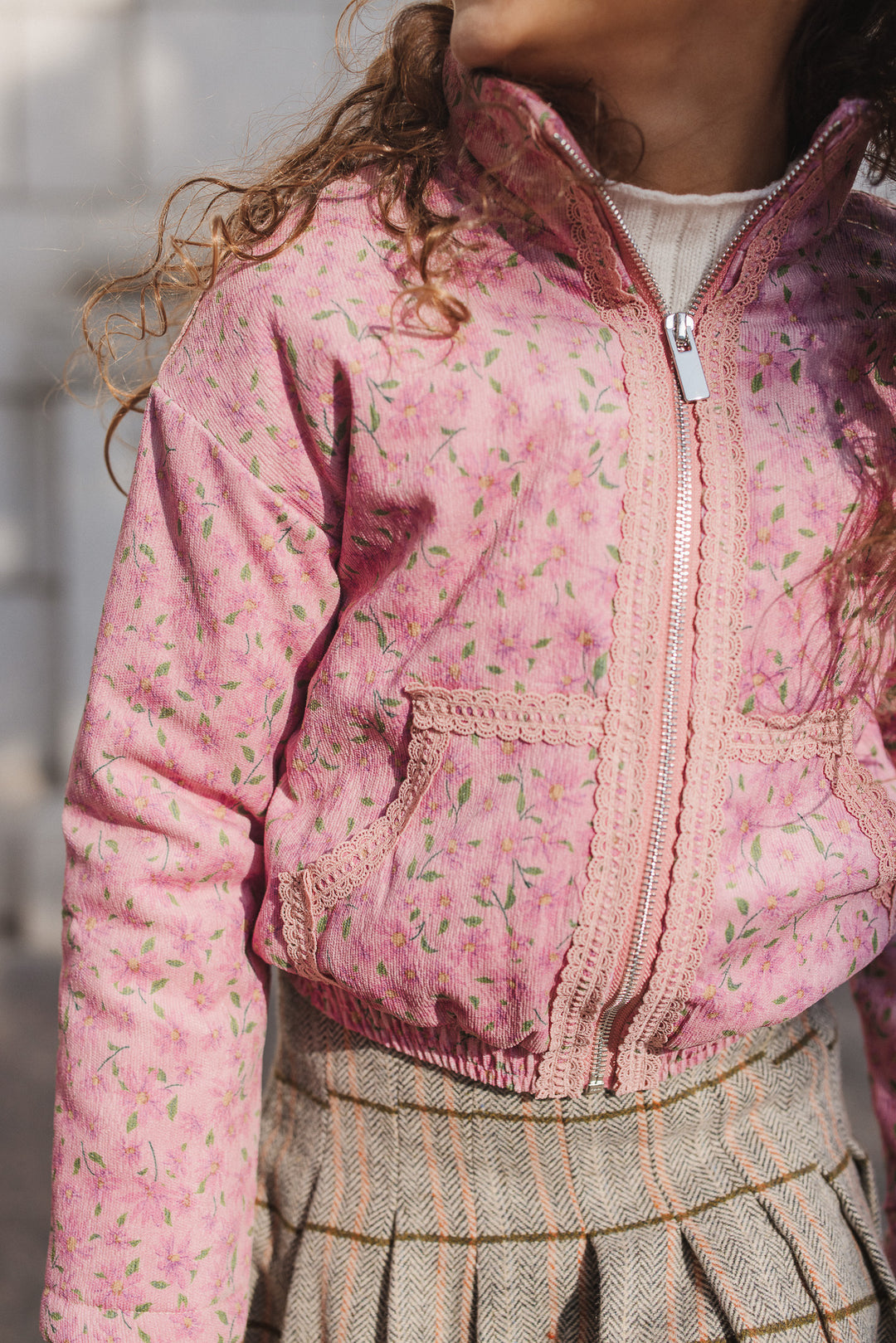 Mini Tasia Jacket in Pink Floral